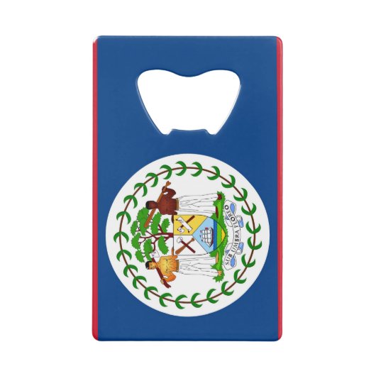 Bouteille en acier avec drapeau de Belize (Devant)