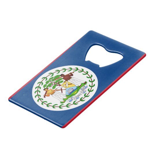Bouteille en acier avec drapeau de Belize (Dos Angle)