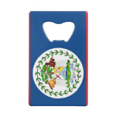 Bouteille en acier avec drapeau de Belize (Dos)