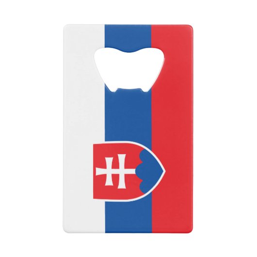 Bouteille en acier avec drapeau de la Slovaquie (Devant)