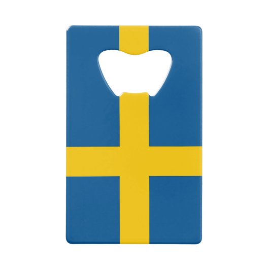 Bouteille en acier avec drapeau de la Suède (Devant)