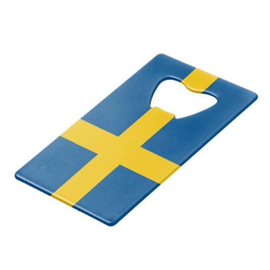 Bouteille en acier avec drapeau de la Suède (Devant Angle)