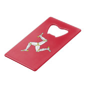 Bouteille en acier avec drapeau de l'île de Man, R (Devant Angle)