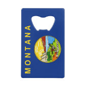 Bouteille en acier avec drapeau de Montana, USA (Devant)