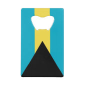 Bouteille en acier avec drapeau des Bahamas (Devant)