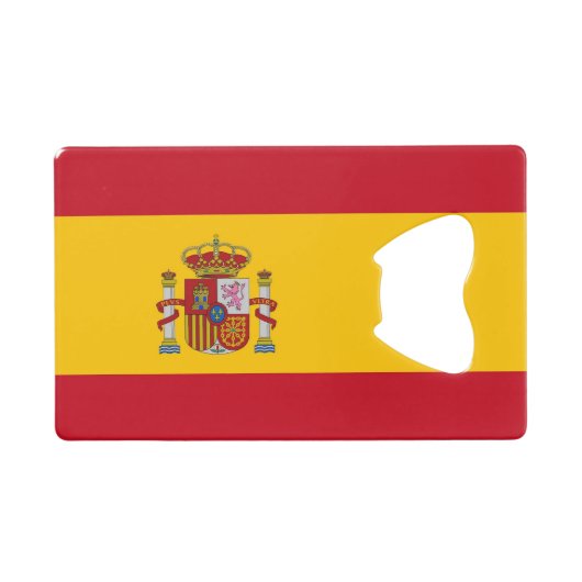 Bouteille en acier avec drapeau d'Espagne (Devant (Horizontal))