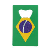 Bouteille en acier avec drapeau du Brésil (Devant)