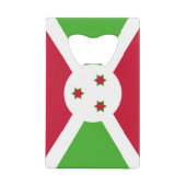 Bouteille en acier avec drapeau du Burundi (Devant)