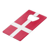 Bouteille en acier avec drapeau du Danemark (Devant Angle)