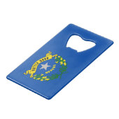 Bouteille en acier avec le drapeau du Nevada, USA (Devant Angle)