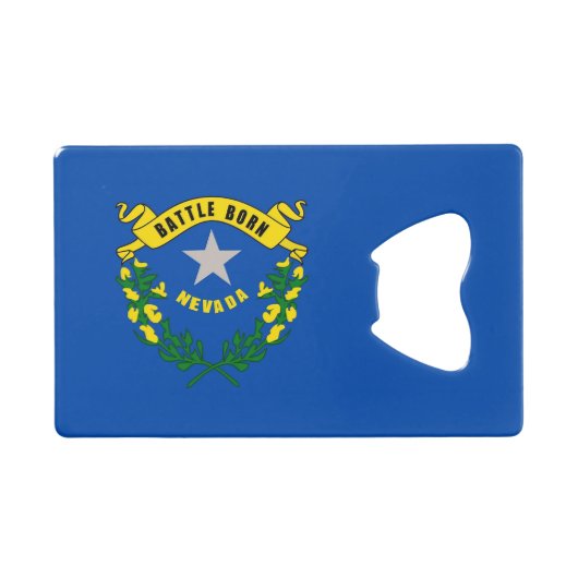 Bouteille en acier avec le drapeau du Nevada, USA (Devant (Horizontal))