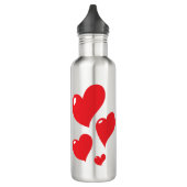 Bouteille en acier inoxydable en forme de coeur (Gauche)