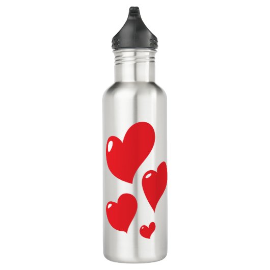 Bouteille en acier inoxydable en forme de coeur (Droite)
