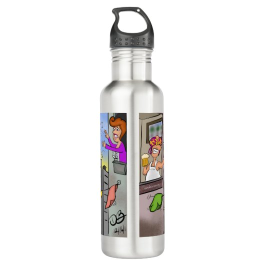 Bouteille en acier inoxydable Oops (Dos)