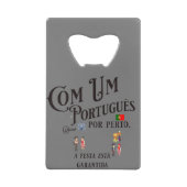 Bouteille en acier inoxydable Opener Com um Portug (Devant)