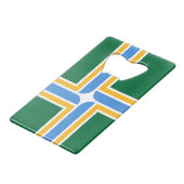 Bouteille en acier inoxydable Ouvert drapeau de Po (Devant Angle)