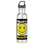 Bouteille en acier inoxydable Smile Emoji (Devant)