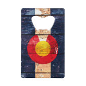 Bouteille en bois rustique de carte de drapeau de (Devant)