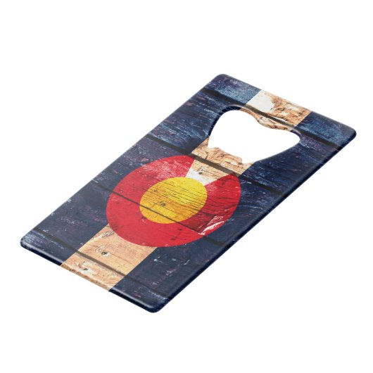 Bouteille en bois rustique de carte de drapeau de (Dos Angle)