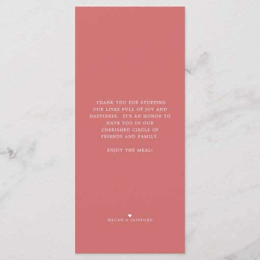 Bouteille et vin rouge Style Occassion Menu de cél (Dos)