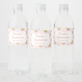Bouteille Étiquette de la fête de graduation Blush (Bouteilles)