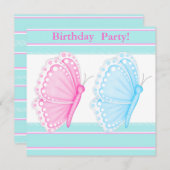 BOUTEILLE FLUTTER ANNIVERSAIRE INVITATION PARTI (Devant / Derrière)