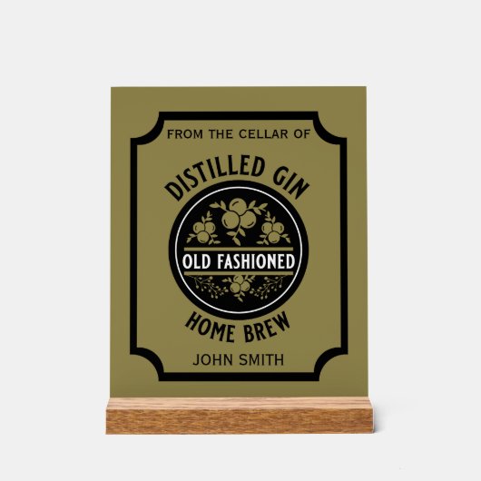 Bouteille Gin Personnalisée (Recto)