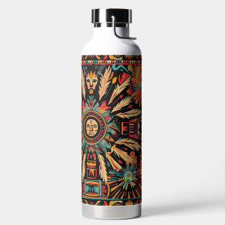 Bouteille Isolée Cyan "Aztec Dream" Inspirationnel