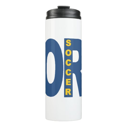 Bouteille isotherme blanche  OREGON  SOCCER  (Devant)