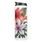 Bouteille isotherme Fleurs exotiques (Tourné sur la droite)