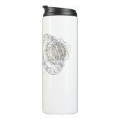 Bouteille isotherme moyeu vélo (Tourné sur la droite)