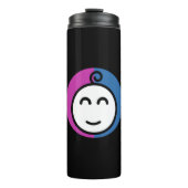 Bouteille isotherme Noire (Devant)