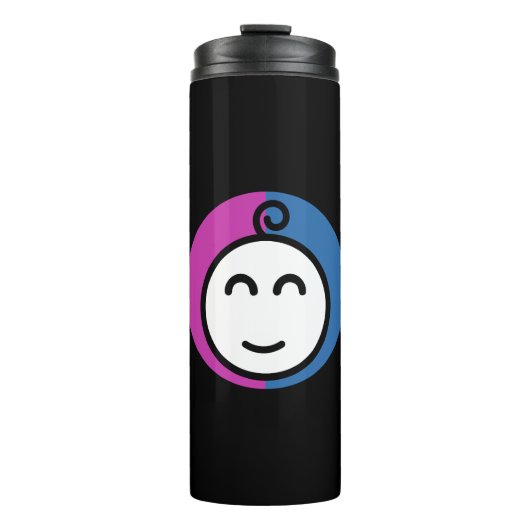 Bouteille isotherme Noire (Devant)