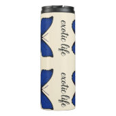 Bouteille isotherme "PAPILLON" bleu (Dos)