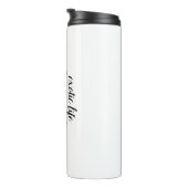 Bouteille isotherme "PAPILLON" bleu (Tourné sur la droite)