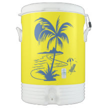 Scène Tropical Palm Beach Glacière Igloo