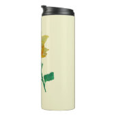 Bouteille isotherme tournesol jaune aquarelle (Tourné sur la droite)