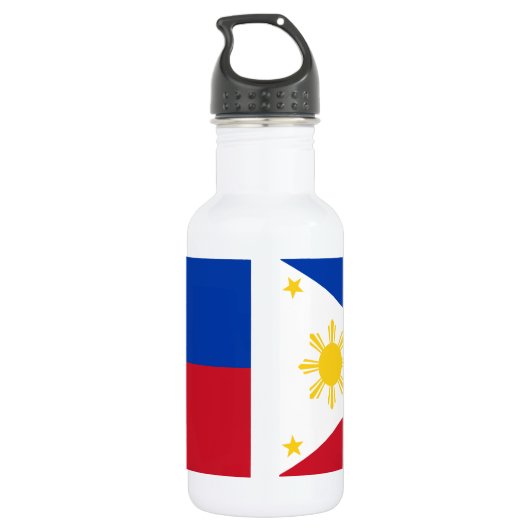 Bouteille Liberty avec drapeau des Philippines (Dos)