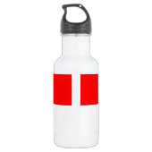 Bouteille Liberty avec drapeau d'Indonésie (Dos)