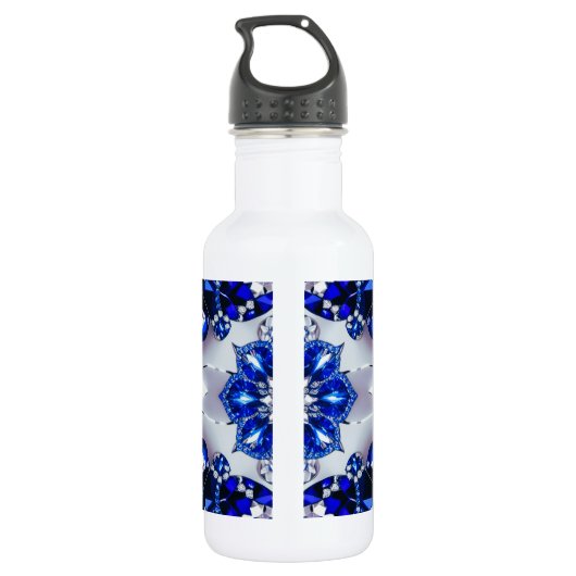 Bouteille Liberty Couleurs Bleues Blanches (Dos)