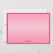 Bouteille Martini Bachelorette Invitations (Dos)