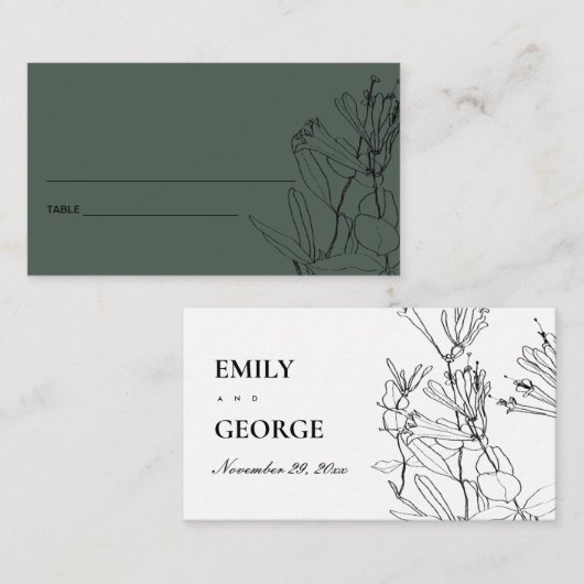 BOUTEILLE MODERNE LIGNE VERTE DESSIN CARTE PLACE F (Devant / Derrière)