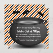 Bouteille orange/noire - Invitation à la fête d'Ha (Devant / Derrière)