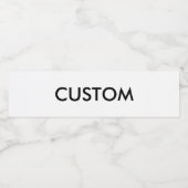 Bouteille personnalisée Étiquette vierge (Étiquettes simples)