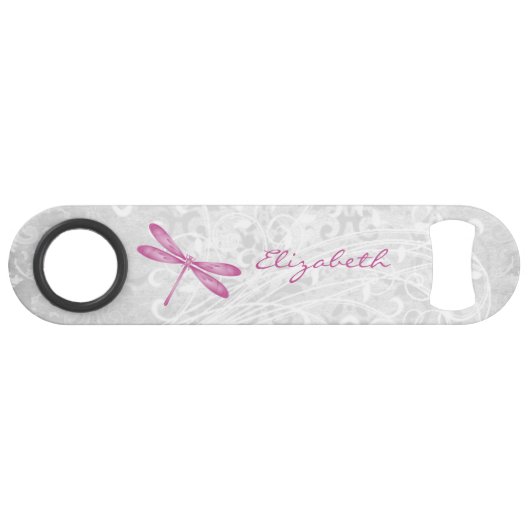 Bouteille personnalisée Magenta Dragonfly (Devant (Horizontal))