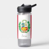 Bouteille péruvienne, drapeau patriotique du Pérou (Gauche)