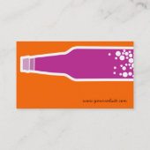 Bouteille Pops Pink Fun Carte de visite de profil  (Dos)