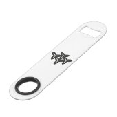 Bouteille Porte - clé de lames gothiques (Devant angulaire)