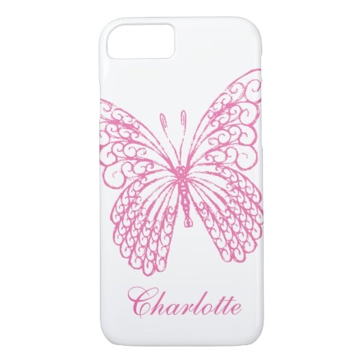 Bouteille rose chaud iPhone 7 Coque (Dos)