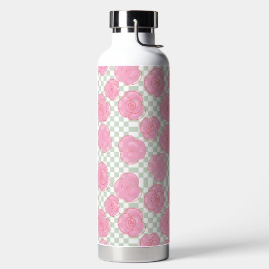 Bouteille rose roses (Droite)